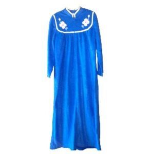Appel Vintage Robe 1964 - 1973 Era ILGWU Appel Brand Blue Small NWT